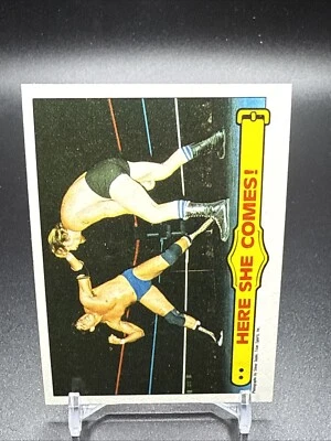 1985 Topps WWF Here She Comes! Wrestling Card Ringside Action #28 - Image 1 of 2