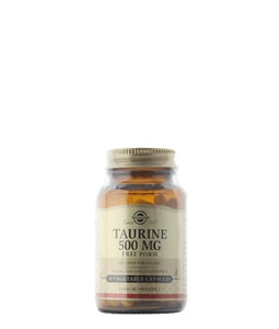 Solgar Taurine 500mg 50 Vegetable Caps - FREE SHIPPING - Picture 1 of 3