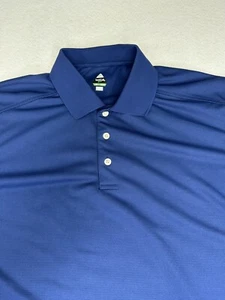 Bolle Golf Tech Men's Short Sleeve Solid Blue Polo Shirt Size Large. L - Picture 1 of 8