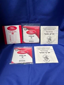 Super-Sensitive and Ambassador 1/2 Size Violin G and D strings Made in USA & UK - Picture 1 of 11