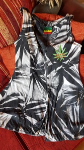 Ganja Wear, Batik, Hippie Kleid, kurz, fast wie neu, Grösse L - Bild 1 von 3