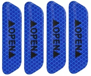 8 PCS Auto Door Open Sticker Reflective Tape Safety Warning Decal Universal Car - Picture 1 of 20