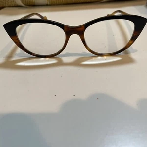 Face A Face Eyeglasses Frame SELMA 2 Col. 167 Acetate Bronw Horn Black - Picture 1 of 5