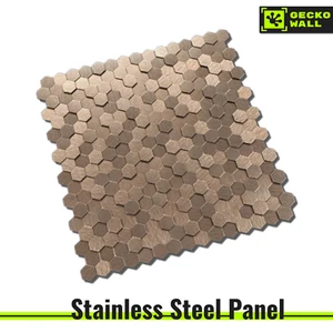 Premium Metall 3D Wandpaneel 31x30 cm Kupfer Aluminum|Selbstklebendes Wandmosaik - Bild 1 von 10