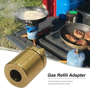 Gas Refill Adapter Heater Hiking Mini Portable Small Tank Valve BBQ - Bild 1 von 12