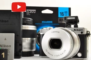 [US Duty Paid] Nikon 1 J5 Silver Double zoom Kit 10-30mm PD / 30-110mm SC: 3393 - Picture 1 of 24