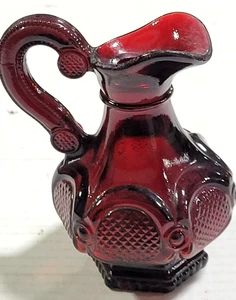 AVON - 1876 Cape Cod Collection Ruby Red - Cruet Glass Bottle - No Stopper - Picture 1 of 3