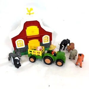 Animal Planet Mega Barnyard Discovery Toy Barn Farmer Tractor Farm Animals - Picture 1 of 4