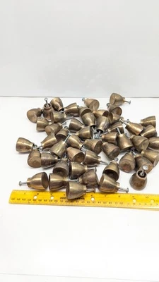 Lote De Colección 48 Contemporáneos Puerta Cajón Perilla Cobre MCM Retro Redonda Foto 1 de 4