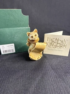 HARMONY KINGDOM POET'S PARTY CAT MADE IN ENGLAND - Bild 1 von 9