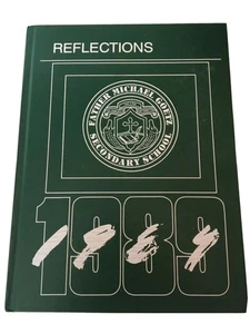Vintage 1989 REFLECTIONS YEARBOOK Father Michael Goetz Secondary School RARE - Picture 1 of 4
