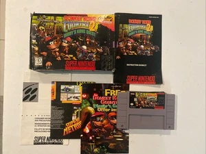 Donkey Kong Country 2: Diddy's Kong Quest SNES Complete CIB w/Manual Inserts - Picture 1 of 6