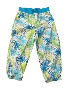 NEW Children’s Place GIRLS SIZE 12 JOGGER PANTS Tropical Blue Green White - Picture 1 of 4