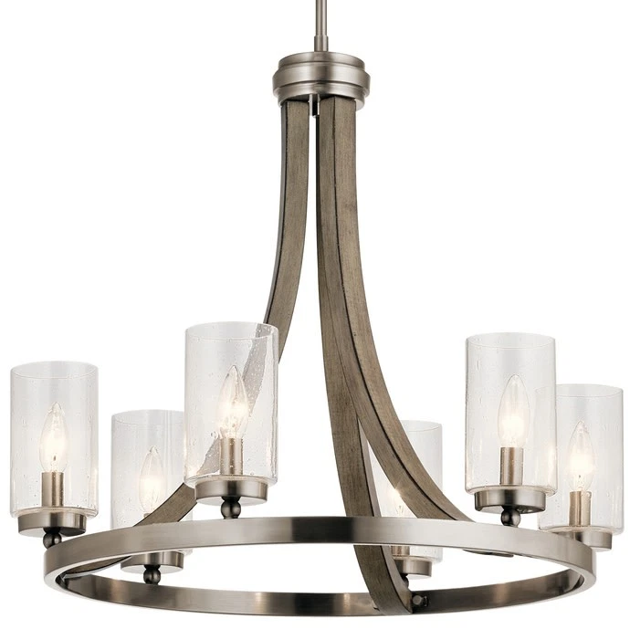 Kichler 43193DAG Grand Bank Chandelier in Distressed Antique Gray