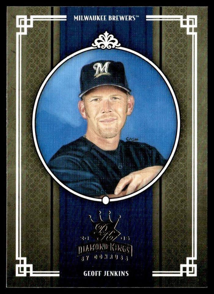 2005 Donruss Diamond Kings Geoff Jenkins Milwaukee Brewers #358 - Image 1 of 2