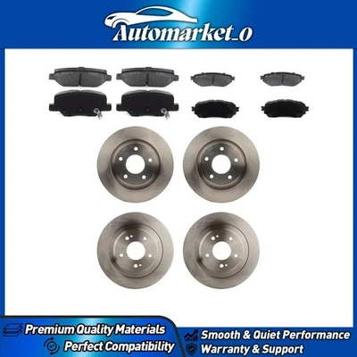 Front Rear Disc Brake Rotors Brake Pads Kit for Mitsubishi ASX 2014-2015 - Image 1 of 4