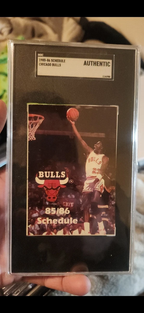 Basketball Pocket Chicago Bulls Vintage Sports Schedules for sale