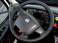 Details about  / FOR NISSAN SKYLINE R33 PERFORATED LEATHER STEERING WHEEL COVER D RED DOUBLE STCH