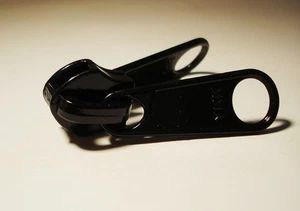 Marine Canvas YKK COIL ZIPPER # 10 SLIDER Metal - Double Pull BLACK 2 pcs - Foto 1 di 1