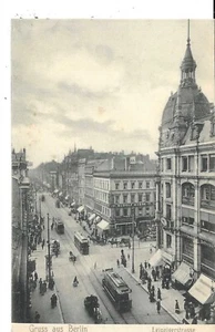 GRUSS AUS POSTCARD BERLIN LEIPZIGERSTRASSE - Picture 1 of 2