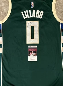 Damian Lillard Signed Milwaukee Bucks Jersey Autographed JSA COA - Picture 1 of 3
