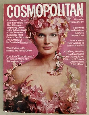 Cosmopolitan Magazine February 1971 Toni Clayton Fashion Lifestyle Advertising - Image 1 of 4