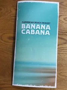 Menú de bar de cabaña banana de Disney World Caribbean Beach Resort - Imagen 1 de 3