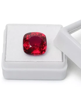 AAA 9 Ct Natural Flawless Mozambique Red Ruby Cushion Loose Certified Gemstone - Picture 1 of 5