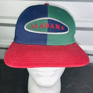 Raro cappello vintage Alabama Crimson Tide Color Block Snap Back - Foto 1 di 15