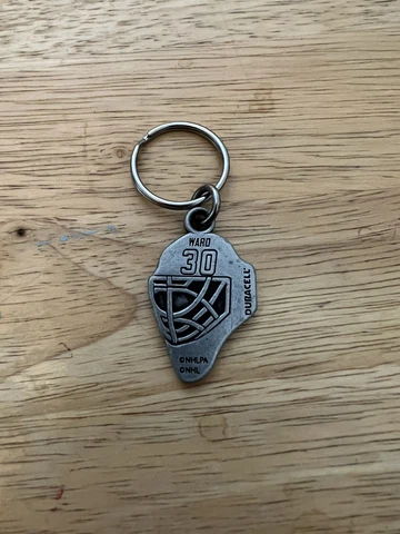 Duracell Cam Ward Goalie Mask Metal Keychain NHL NHLPA Cover