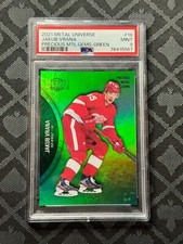 2021 Skybox Metal Universe Precious Metal Gems Green #18 Jakub Vrana /10 PSA 9