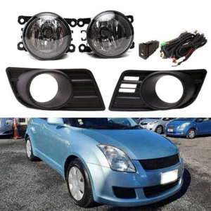 1 Set Front Fog Light + Fog lamp Bezel Cover For Suzuki Swift 2007-2010 - Bild 1 von 10