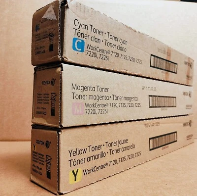 Genuine Xerox Toner 3-color SET  006R01454 006R01455 006R01456 Ships Free! - Image 1 of 2