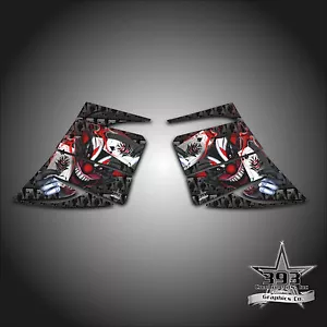 SKI-DOO REV MXZ SNOWMOBILE WRAP GRAPHIC SIDE PANEL DECAL 03-07 EVIL JOKER RED - Picture 1 of 1