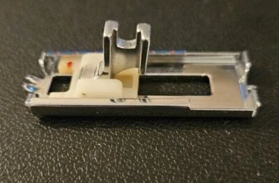 PRESSER FOOT Metal Low Shank Sliding Buttonhole Zig Zag 9mm Fits Models Listed - Image 1 of 4