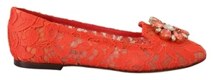 DOLCE & GABBANA Shoes Taormina Lace Crystals Ballet Flats EU35 / US4.5 1200usd - Picture 1 of 11