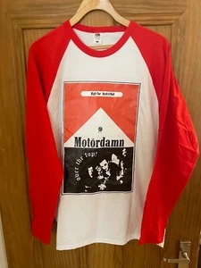 Motordamn vintage punk rock long sleeved shirt XL Motorhead, The Damned Rare - Picture 1 of 3