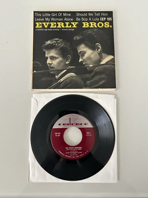 The Everly Brothers "Everly Brothers" Cadence 45 7" CEP 105 EP/Picture Sleeve - Image 1 of 4