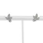 Tiffany & Co. Paloma Picasso 18k White Gold and Diamond Olive Leaf Stud Earrings