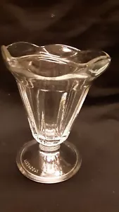 Clear Glass Kig Indonesia Fluted Sundae Dish - Picture 1 of 5