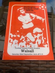 Darlington V Walsall 1979 Soccer/football Programme - Picture 1 of 2
