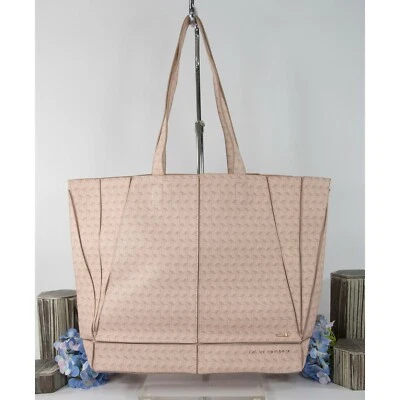 Ted Baker Yalta Baby Pink Flamingo Large Geometric Shopper Tote EUC - Image 1 of 4