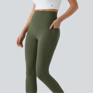 Halara SoCinched HighWaisted Tummy Control Shaping Training UltraSculpt Leggings - Picture 1 of 13