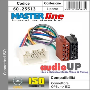 CONNETTORE ISO RADIO ORIGINALE PER OPEL AGILA 2008 IN POI. ADATTATORE AUTORADIO - Foto 1 di 2