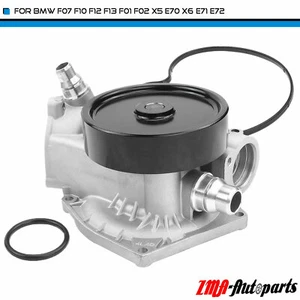 Water Pump W/ 2-Pin Sensor for BMW F07 F10 F01 F04 E70 550i 650i 750i X5 X6 4.4L - Picture 1 of 10