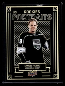 2022 UD Rookie Portraits Samuel Fagemo #P-57 Los Angeles Kings - Picture 1 of 2