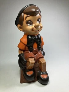 Vintage Walt Disney Productions Pinocchio 9“ Ceramic Statue Figurine Hand Paint - Picture 1 of 12