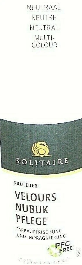 (6 /100ml)velours Nubuk Wildleder pflege Solitaire farblos neutral Stic 75 Ml