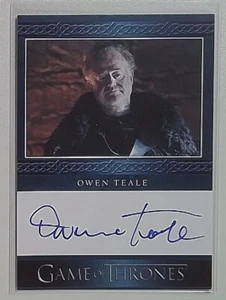 2024 Owen Teale as Ser Alliser Thorne: Game of Thrones: Blue Auto - Bild 1 von 1