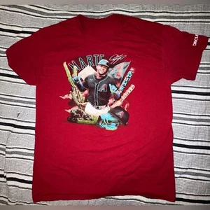 Starling Marte Arizona Diamondbacks T-Shirt M Red Circle K Promo MLB Graphic Tee - Bild 1 von 4